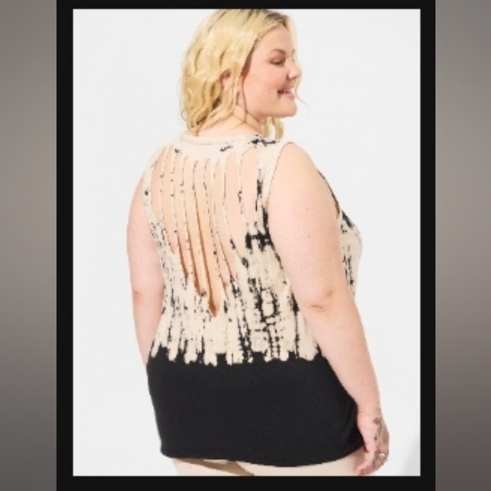 Cotton Jersey Slashback Back Tank